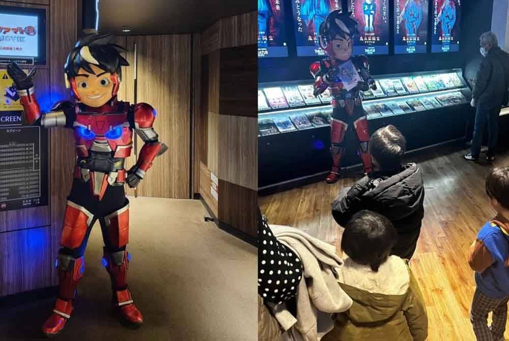 Tayangan perdana Mechamato Movie di sebuah pawagam di Tokyo semalam mendapat reaksi positif daripada penonton. Foto Instagram Mechamato