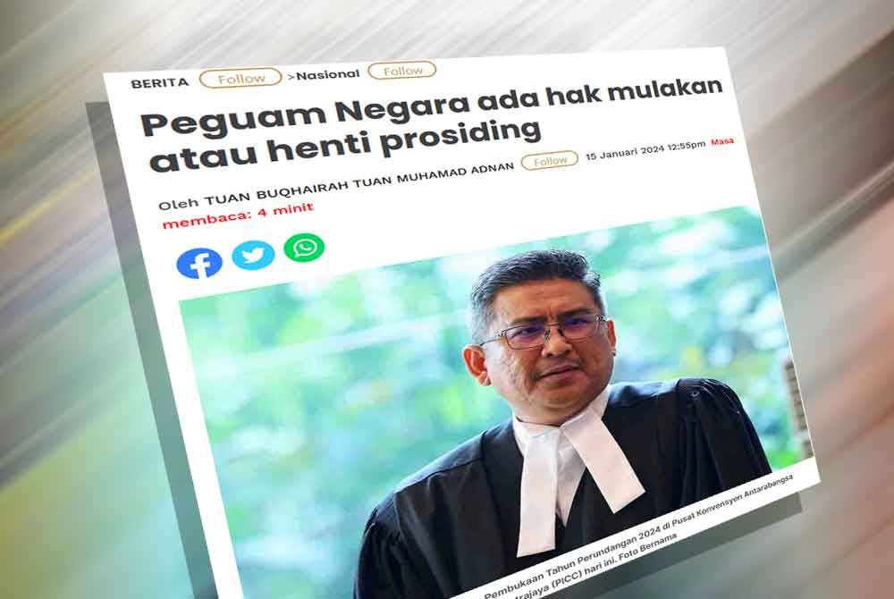 Laporan Sinar Harian pada Isnin.