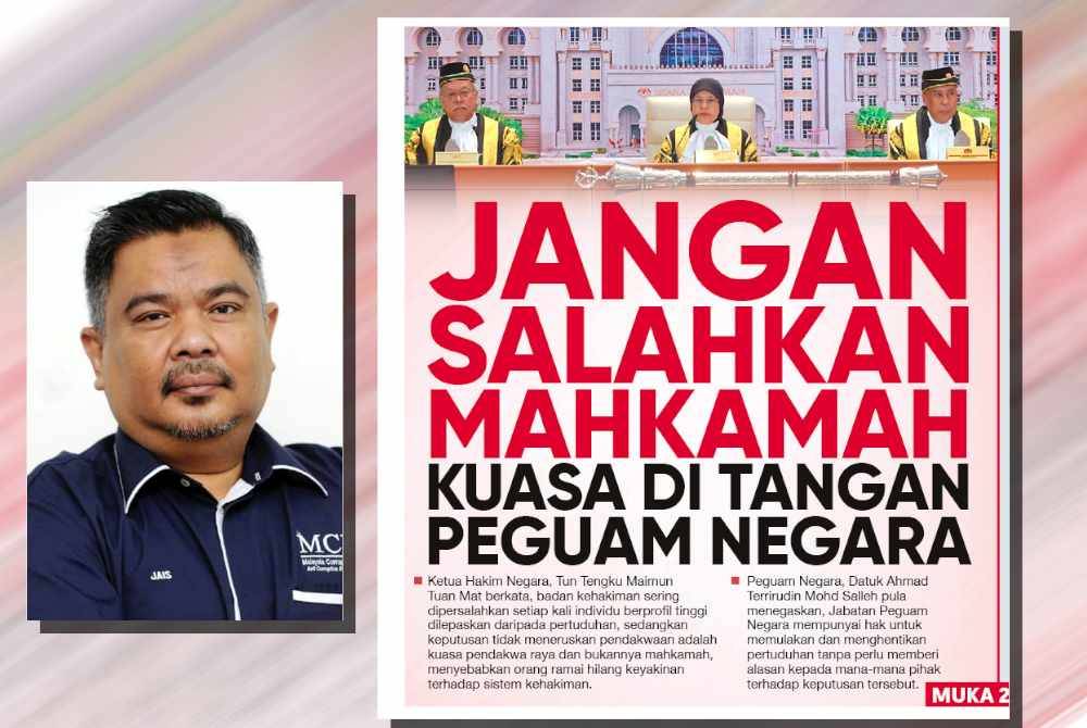 Jais. (Laporan muka depan Sinar Harian pada Selasa.)