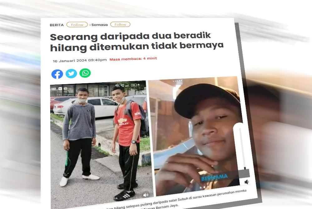 Laporan Sinar Harian.