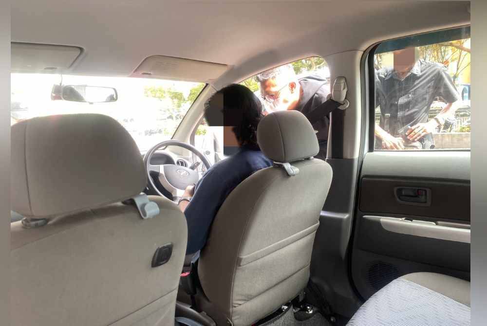 Antara pemandu yang ditahan dalam operasi JPJ Kuala Lumpur pada Rabu.