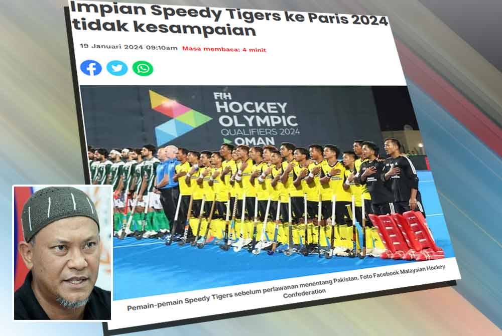 Speedy Tigers belum cukup ‘padu’ ke Sukan Olimpik – Nor Saiful