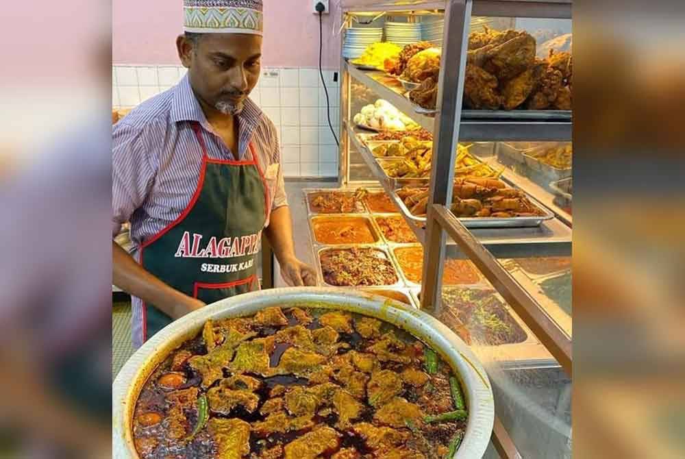 Mohamed Yasin kini membantu anaknya, Mohamed Imran meneruskan perniagaan nasi kandar yang diwarisi sejak turun temurun.
