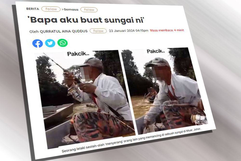 Laporan Sinar Harian pada Selasa.