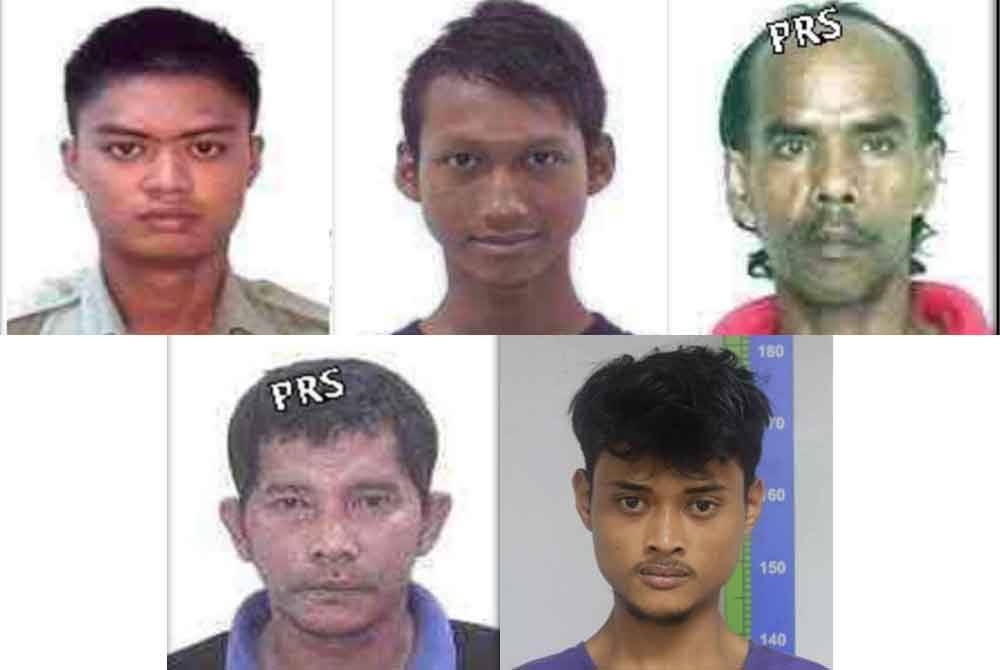 Sebahagian daripada individu yang dikehendaki polis untuk membantu siasatan.