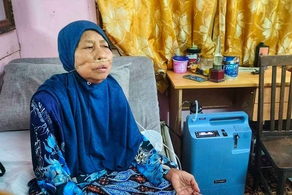 Raja Maharani kini bergantung dengan mesin oksigen.