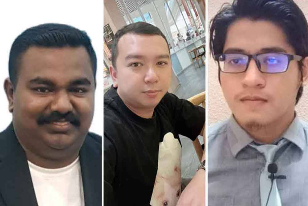 Dari kiri; Subramaniam, Ming Sing dan Wan Amzar.