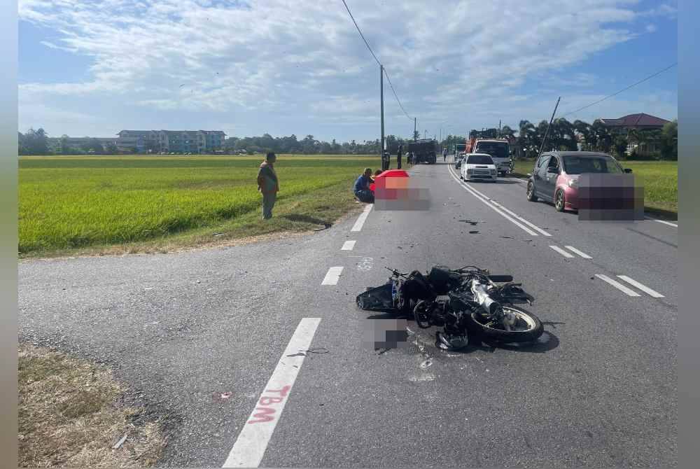 Siasatan masih diteruskan dan mayat mangsa dihantar ke Jabatan Forensik, Hospital Sultanah Bahiyah untuk tindakan lanjut. - Foto PDRM
