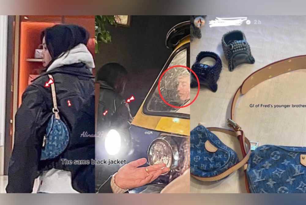 Lisa memakai baju dan juga beg denim Louis Vuitton yang sama dimuat naik di Instagram teman wanita adik Arnault.