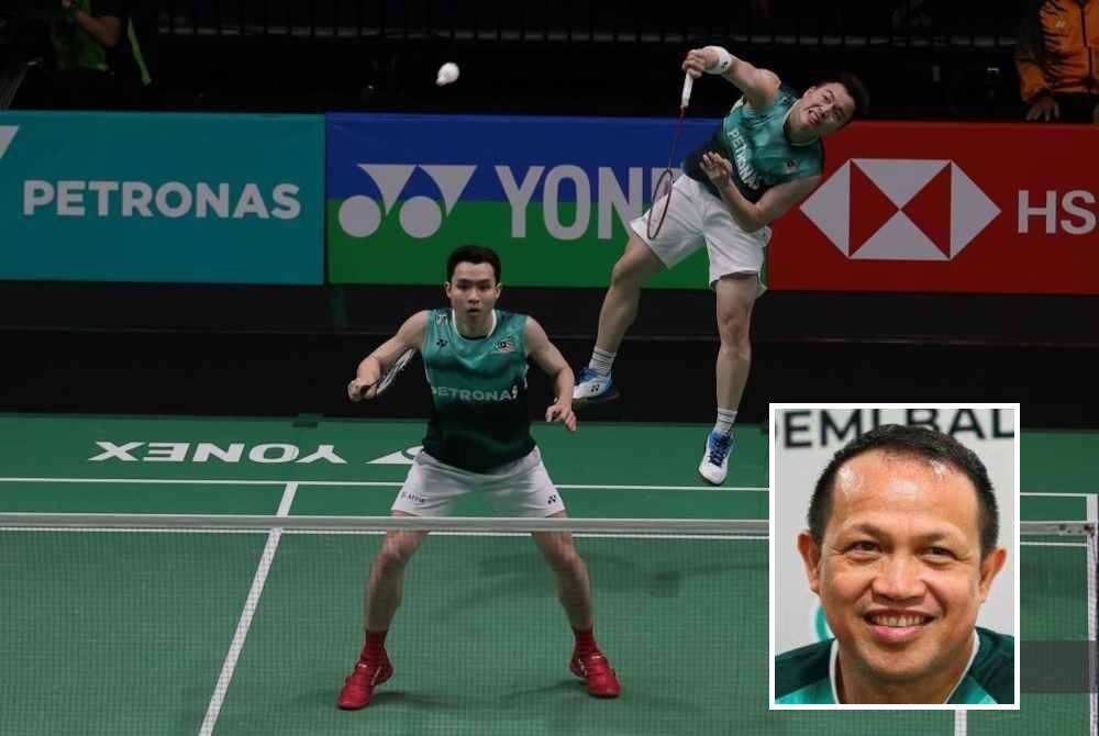 Aaron-Wooi Yik antara sandaran negara di BATC 2024. Gambar kecil: Rexy