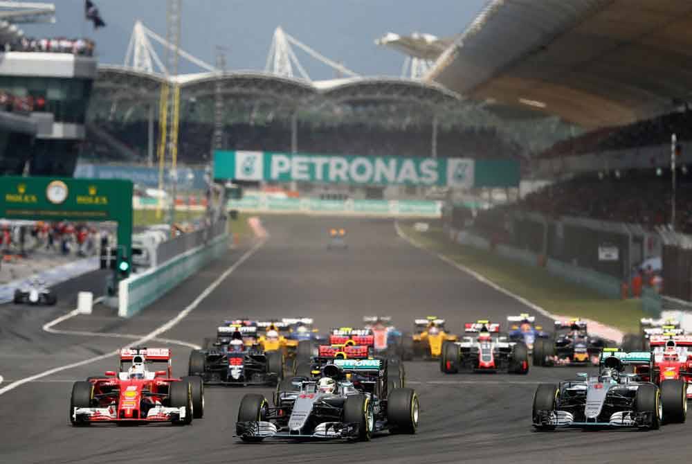 Kali terakhir Litar Antarabangsa Sepang menganjurkan perlumbaan F1 ialah pada 2017. Foto Agensi