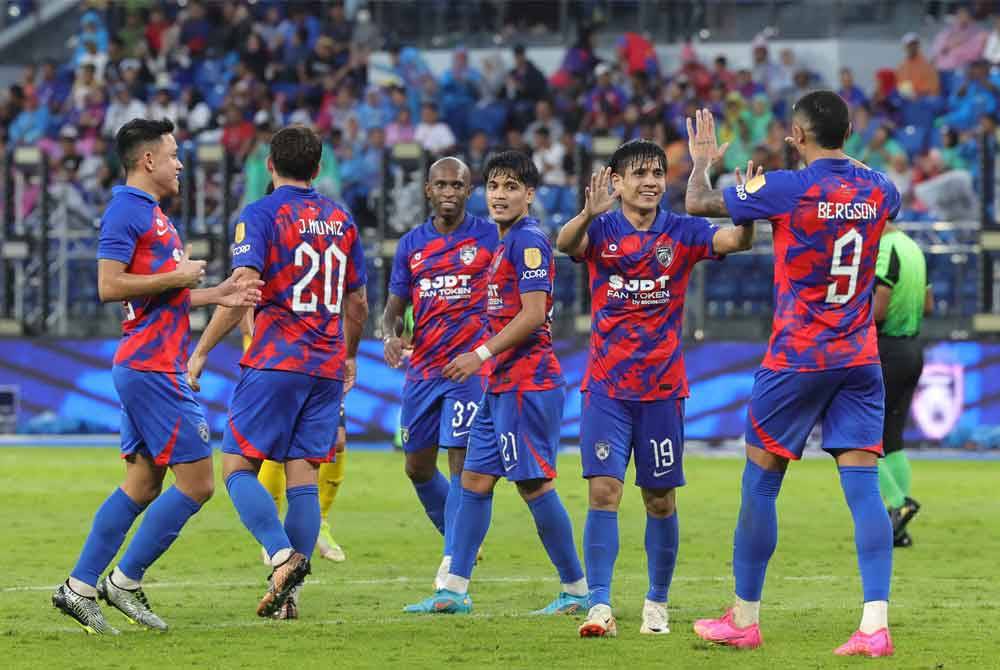 JDT berada di ranking ke-11 dalam kalangan pasukan Asia dengan mengutip 38 mata. - Foto Bernama