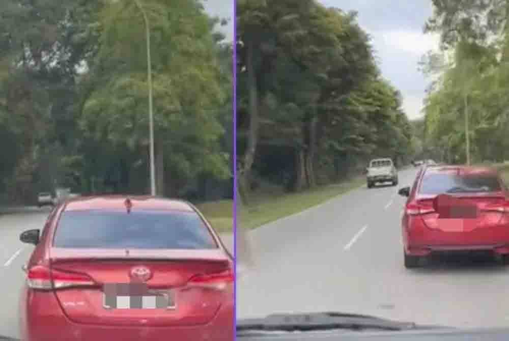 Gambar tular tular pemandu kereta tidak mahu beri laluan kepada ambulans yang sedang membawa pesakit di Bintulu, Sarawak.