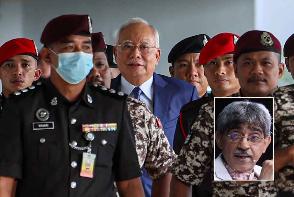 Najib adalah Perdana Menteri pertama Malaysia yang dihukum penjara
atas kesalahan jenayah. Gambar kecil: Haniff Khatri