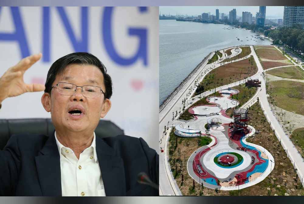 Chow Kon Yeow. Fasa 1 Taman Taman Gurney Bay kini dibuka kepada orang ramai sejak Ahad.