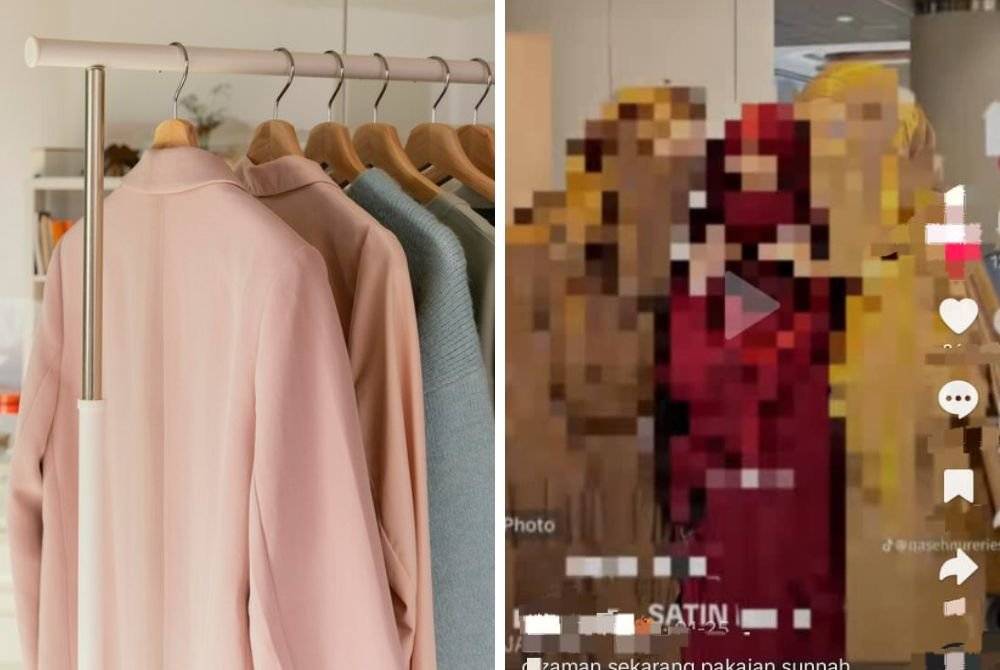 BUKAN sahaja kain satin, apa sahaja pakaian yang melekap pada tubuh adalah tidak menepati syariat. -Gambar hiasan