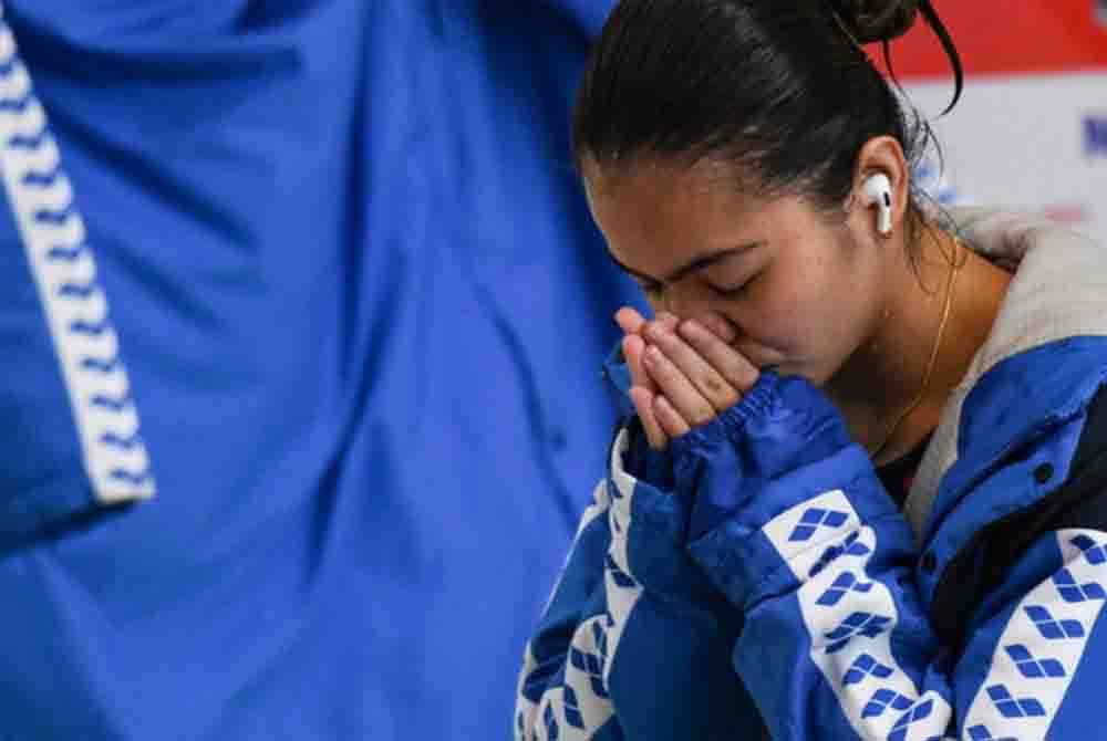 Nur Dhabitah sekadar menamatkan saingan di kedudukan ke-24 acara 3m papan anjal individu wanita di Kejohanan Akuatik Dunia di Doha. Foto fail Bernama