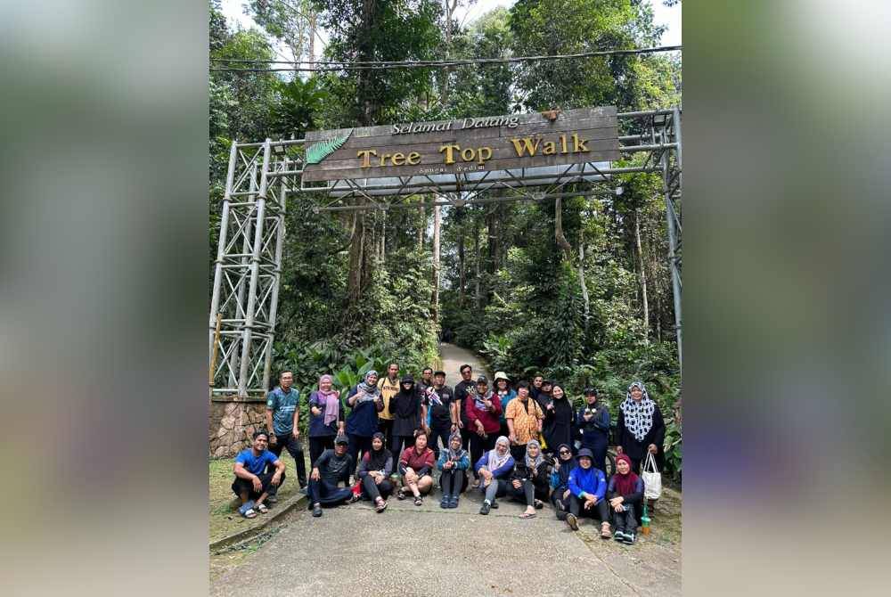 Keindahan alam semula jadi boleh disaksikan melalui laluan kanopi Tree Top Walk.