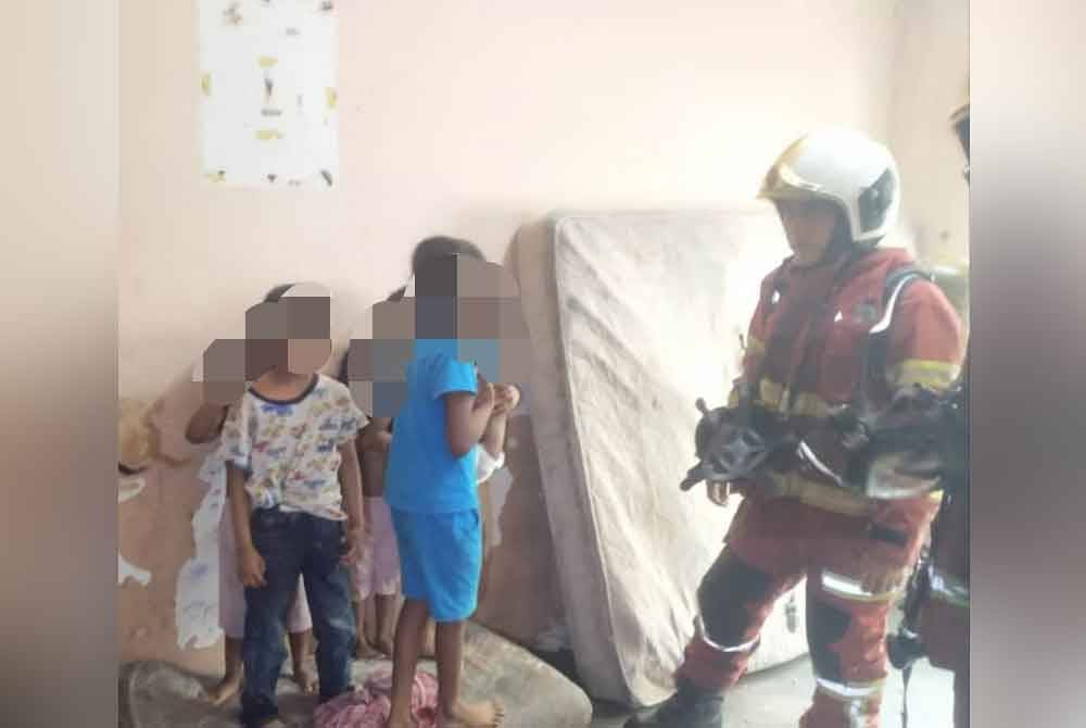 Kesemua kanak-kanak berjaya diselamatkan dan tidak mengalami sebarang kecederaan dalam kebakaran di sebuah unit rumah di Apartment Idaman pada Isnin.