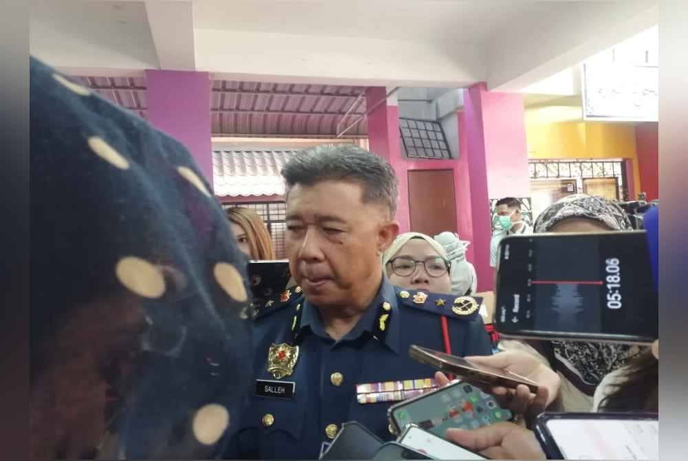 Muhammad Salleh pada sidang akhbar di PPS SK Seri Cheras, pada Selasa.