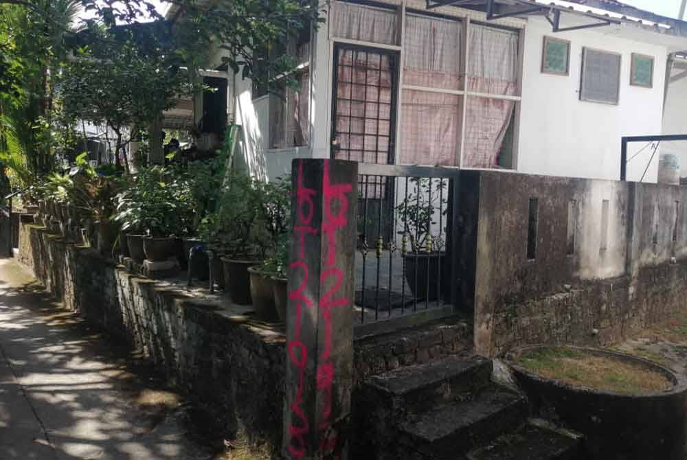 Antara rumah yang terlibat dalam jajaran ECRL Sungai Chinchin.