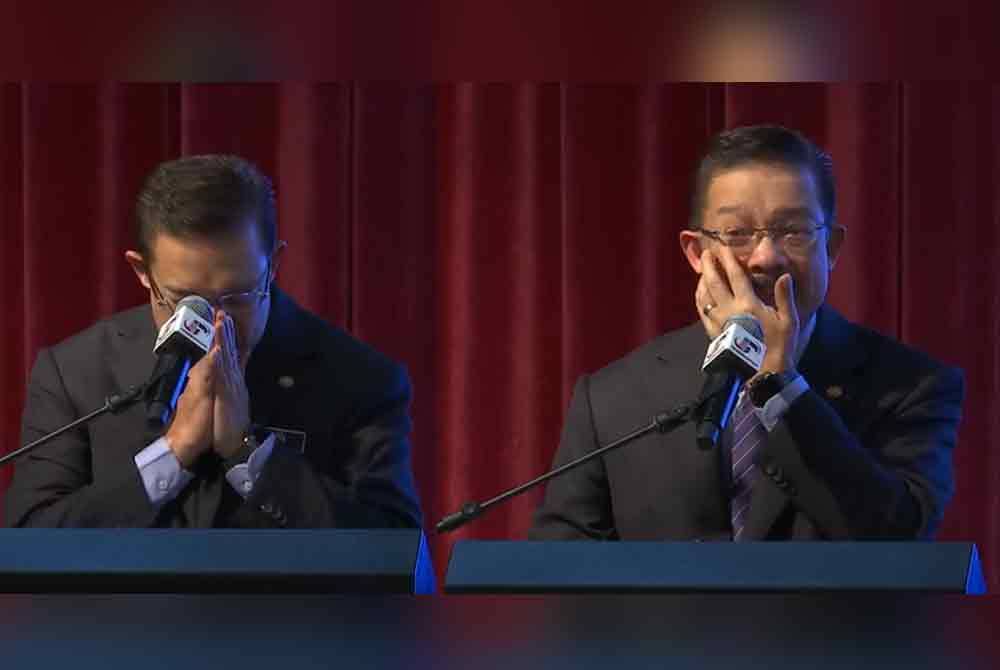 Mohd Zuki tidak mampu menahan sebak ketika berucap pada Majlis Amanat Ketua Setiausaha Negara Tahun 2024 pada Selasa.