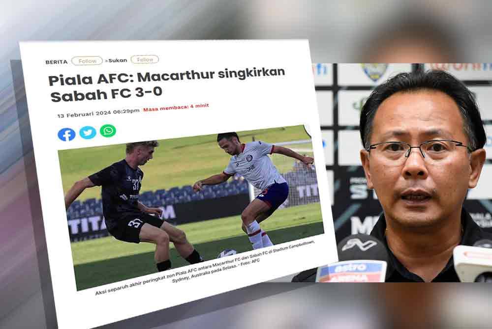 Kurang cergas punca Sabah FC tewas kepada Macarthur – Kim Swee