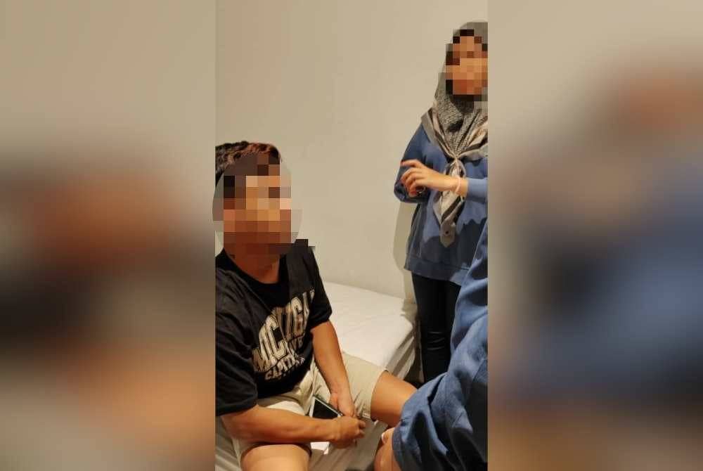 Pasangan kekasih mengaku sudah bertunang dicekup dalam sebuah bilik motel di Lembah Impiana, Kulim pada Khamis. Foto Pejabat Agama