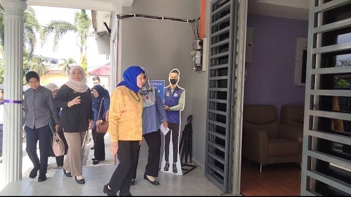 Nancy tiba di PSSS Transit Rantau Panjang sempena perasmian pusat itu pada Selasa.