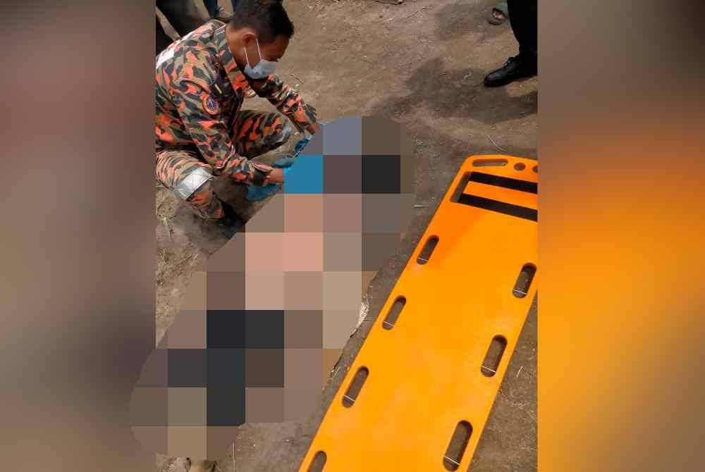 Mangsa dilaporkan OKU yang menggunakan kaki palsu sebelah kiri. Foto Bomba