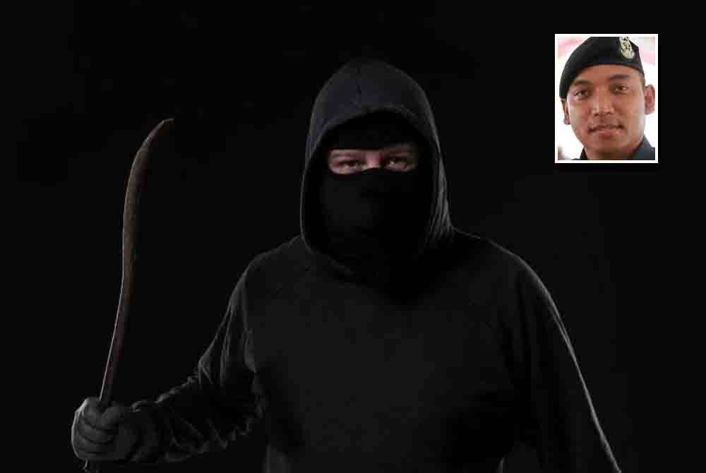 Mangsa menyedari kehadiran suspek bertopeng hitam selepas terdengar bunyi pintu pagar rumah dibuka. Gambar hiasan (Gambar kecil: Mohd Hasni)