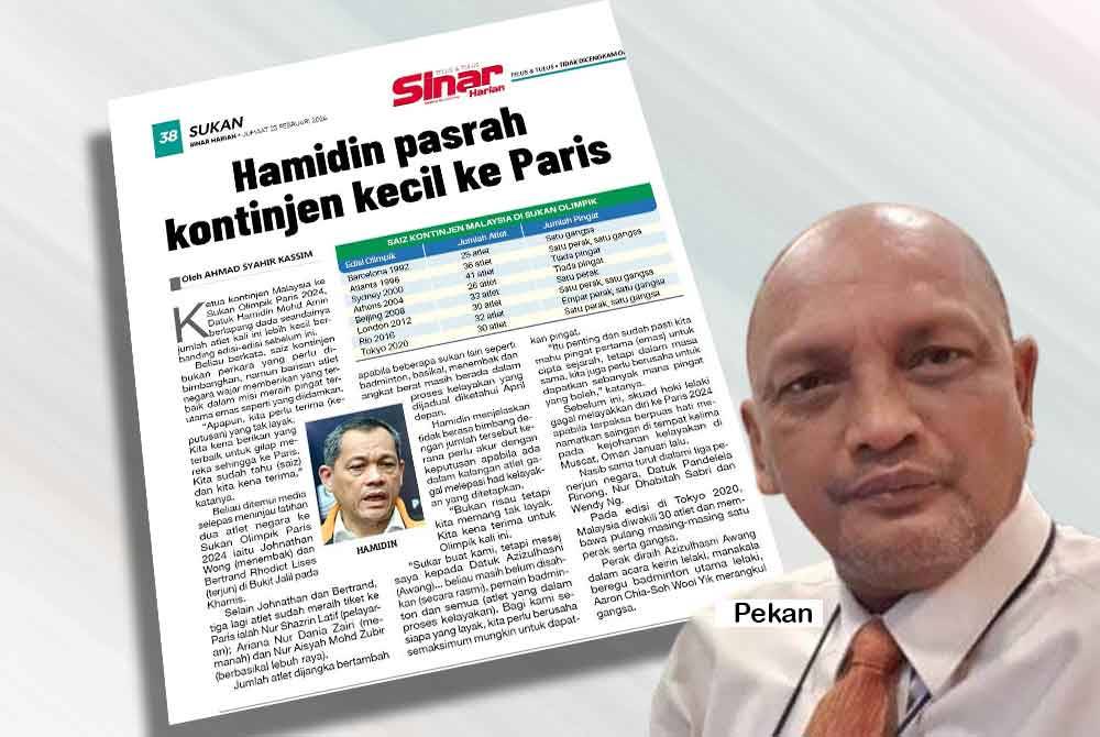 Kontinjen Paris 2024 kecil tapi perlu jiwa besar