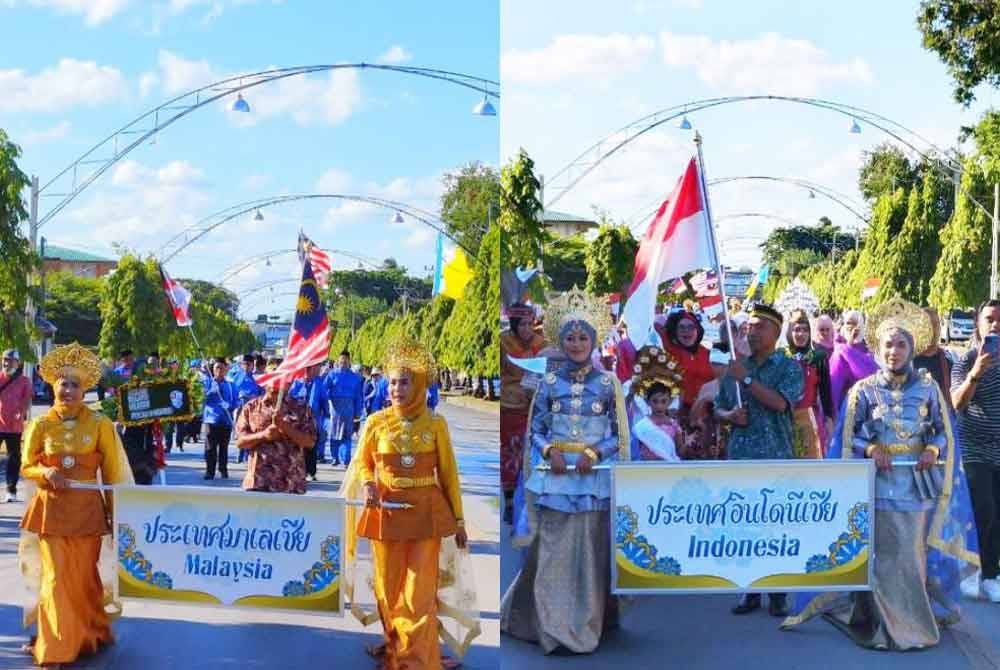 Penyertaan dari Malaysia sempena Melayu Day di Yala, Thailand.