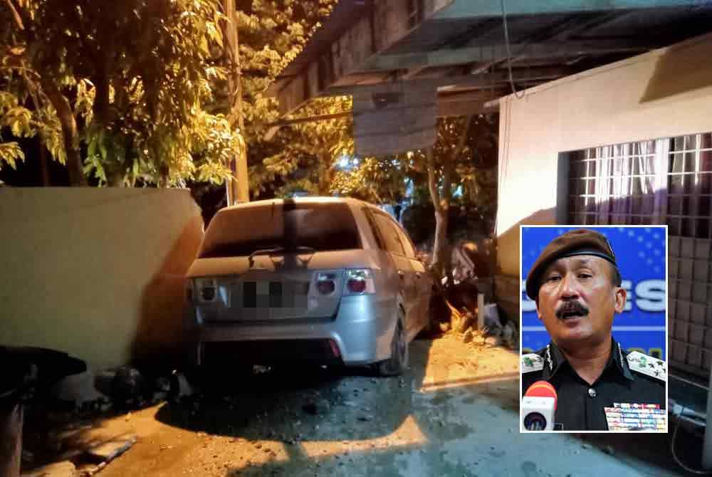 Antara insiden sebuah kenderaan yang digunakan transporter untuk membawa PATI merempuh kawasan kediaman untuk elak daripada dicekup imigresen di sekitar Kelantan (Gambar kecil: Ruslin)