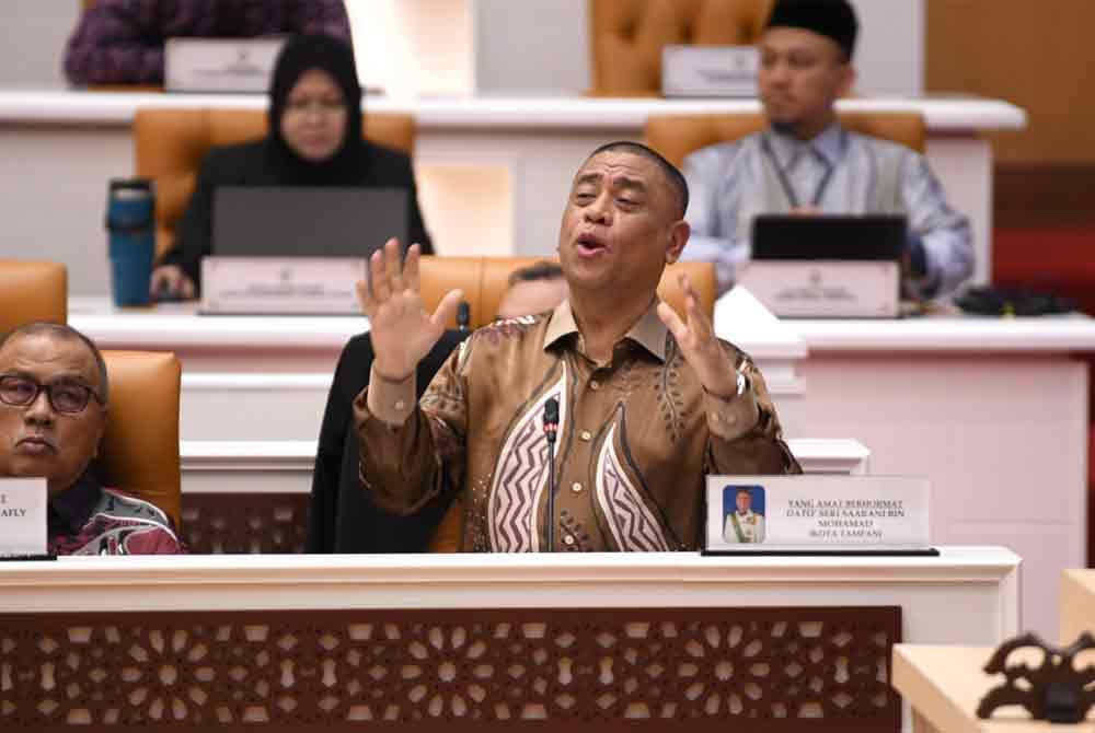 Saarani ketika menjawab soalan lisan Chai Yi sempena Sidang DUN Perak pada Khamis.