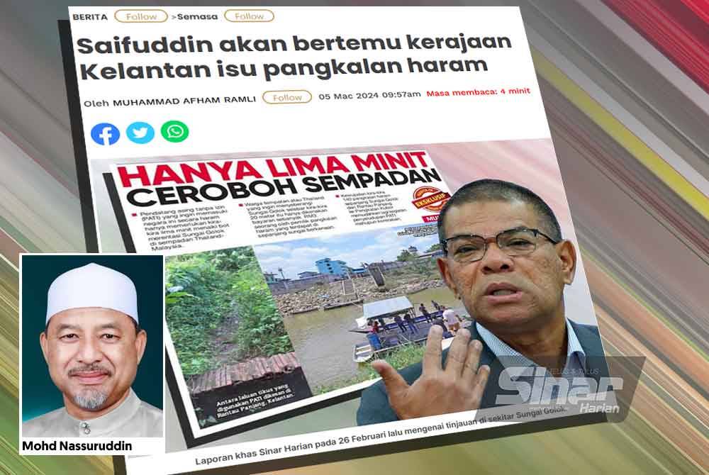 Laporan Sinar Harian pada Selasa.