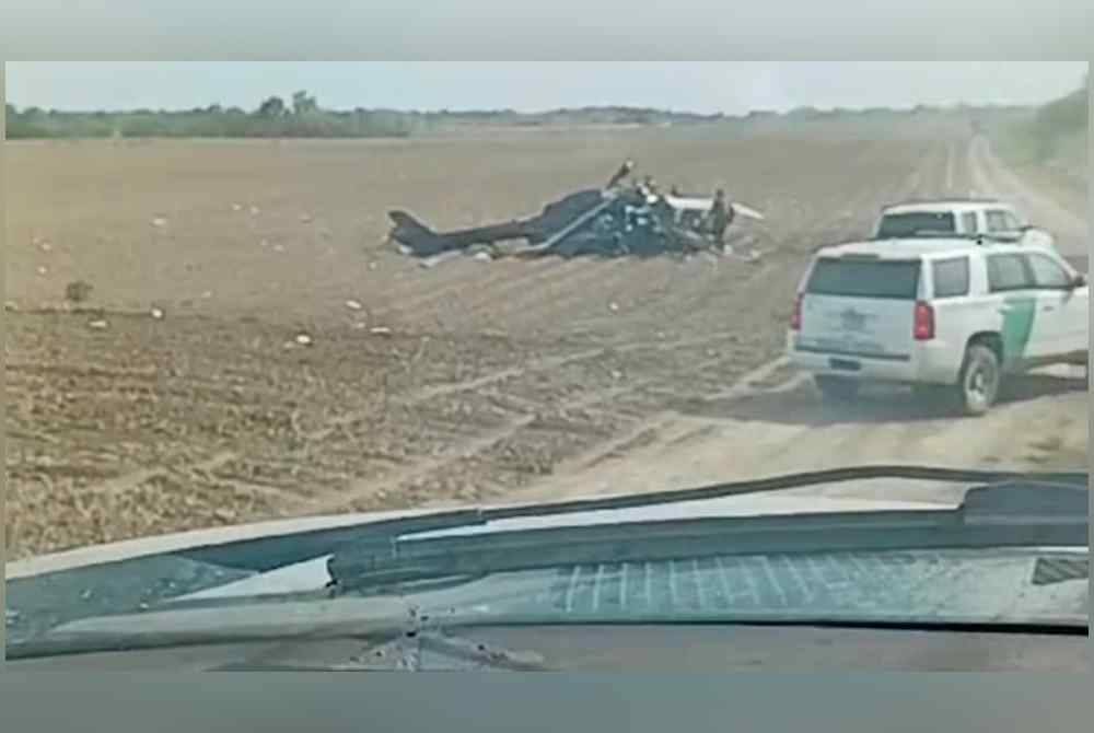 Tiga orang disahkan terbunuh dalam nahas helikopter Pengawal Kebangsaan AS berhampiran sempadan Texas-Mexico pada Jumaat. Foto Agensi