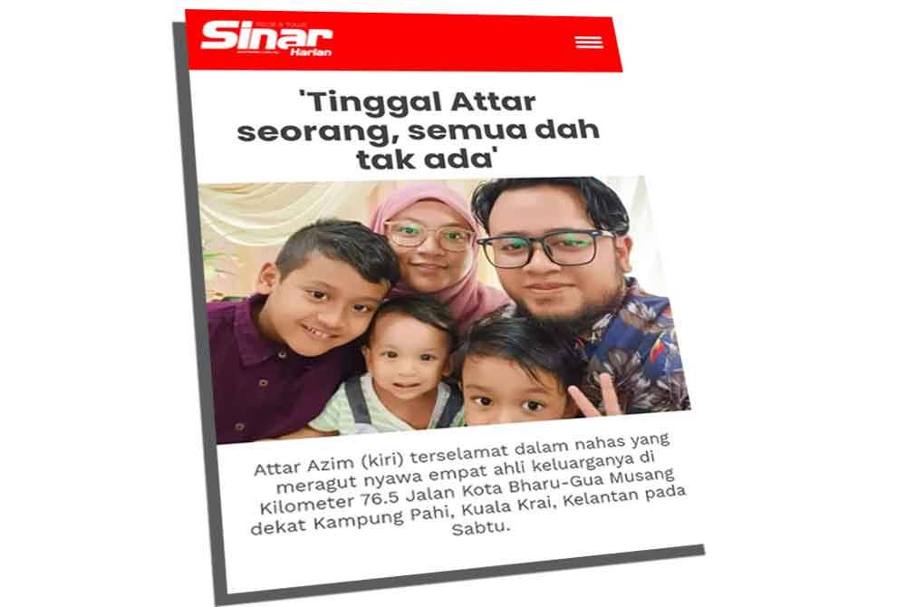 Laporan Sinar Harian 3 Mac lalu.