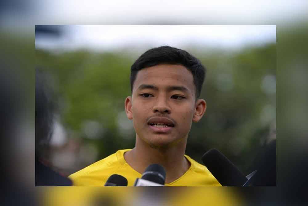 Luqman Hakim antara dua pemain dipanggil menyertai kem latihan pusat skuad bola sepak kebangsaan B-23 bermula Ahad ini. Foto fail Bernama