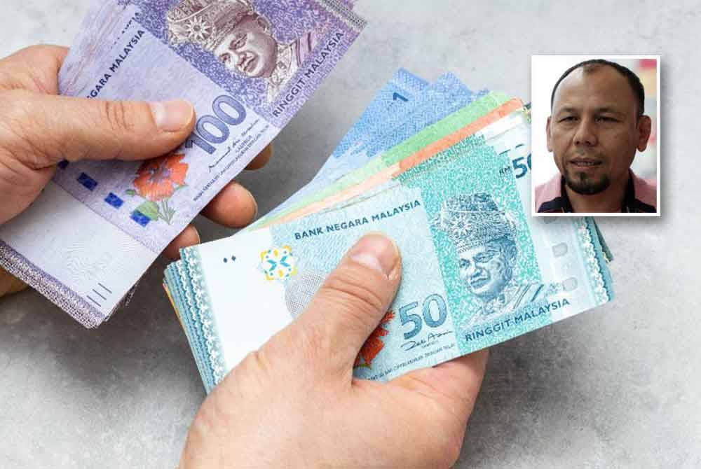 MTUC desak kerajaan mengumumkan kadar gaji minimum baharu setelah genap dua tahun. Gambar kecil: Kamarul Baharin