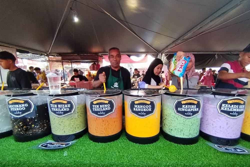 Antara air balang pelbagai perisa yang diberi nama mengikut negara.