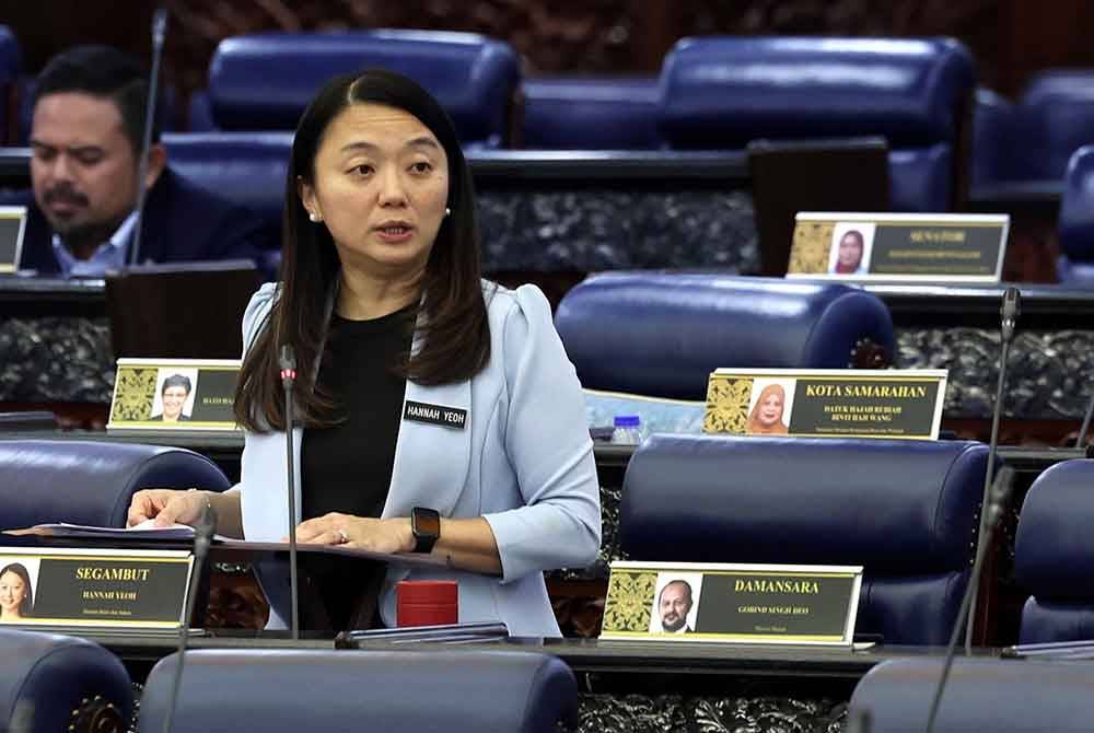Hannah Yeoh ketika menghadiri Sidang Dewan Rakyat di Parlimen pada Rabu. Foto Bernama
--fotoBERNAMA (2024) HAK CIPTA TERPELIHARA