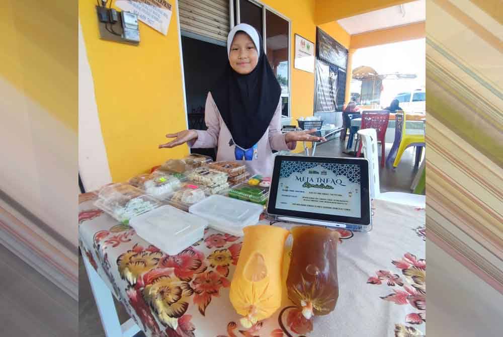 Meja Infaq Ramadan 2024 yang akan dimulakan pada Jumaat di Hub Makanan Vendor @ Pintu Gerbang Homestay Lonek,Jempol.