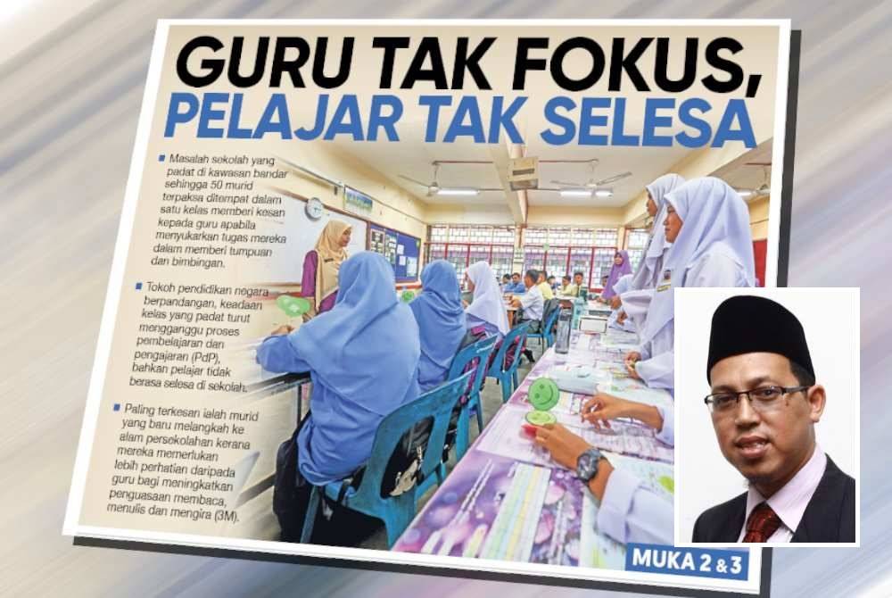 Laporan muka depan Sinar Ahad. (Gambar kecil: Mohd Azizee)