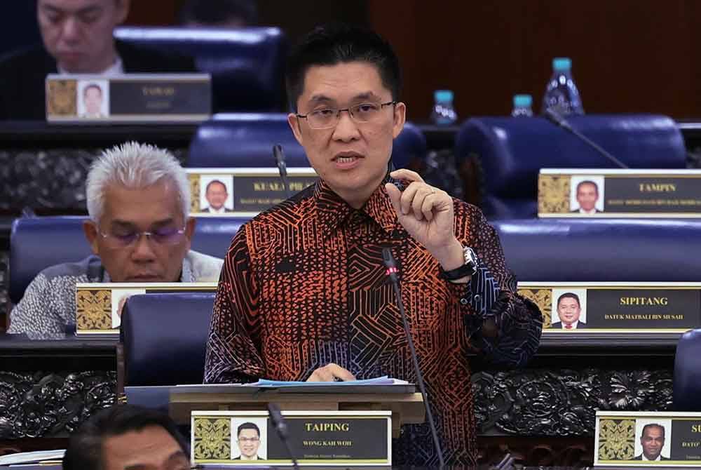 Kah Woh ketika persidangan Dewan Rakyat pada Isnin.