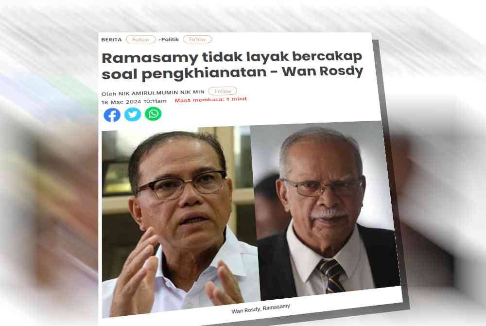 Laporan Sinar Harian pada Ahad.