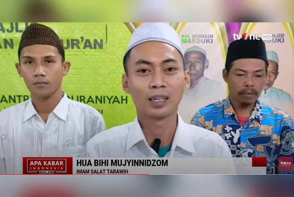 Menurut imam, Hua Bihi Mujyinnidzom (tengah) solat terawih pantas itu sudah diadakan sejak 15 tahun dahulu.