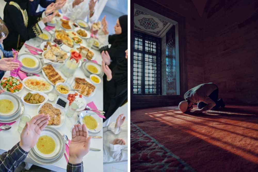 BAIK solat fardu mahupun puasa pada bulan Ramadan, kedua-duanya wajib dikerjakan oleh umat Islam. -Foto: Canva