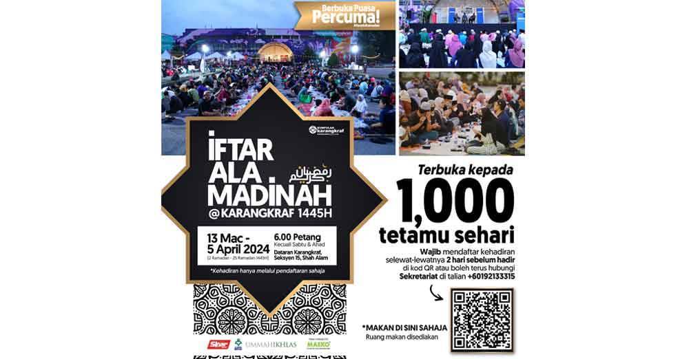 QR Code untuk pendaftaran Iftar Ala Madinah@Karangkraf 2024