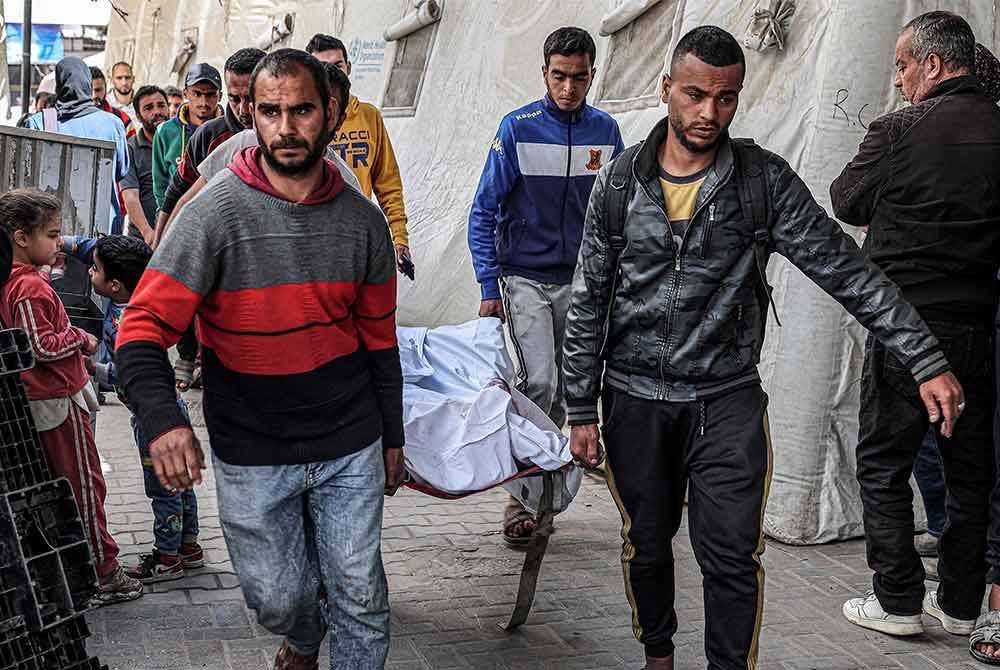 UNICEF memberi amaran mengenai 'malapetaka' jika tentera Israel melancarkan pencerobohan darat di bandar Rafah, selatan Gaza. Foto AFP